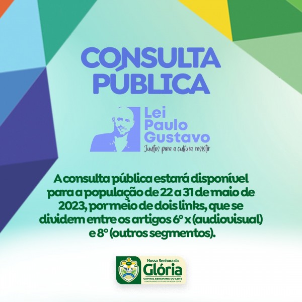 Participe da Consulta Pública da Lei Paulo Gustavo