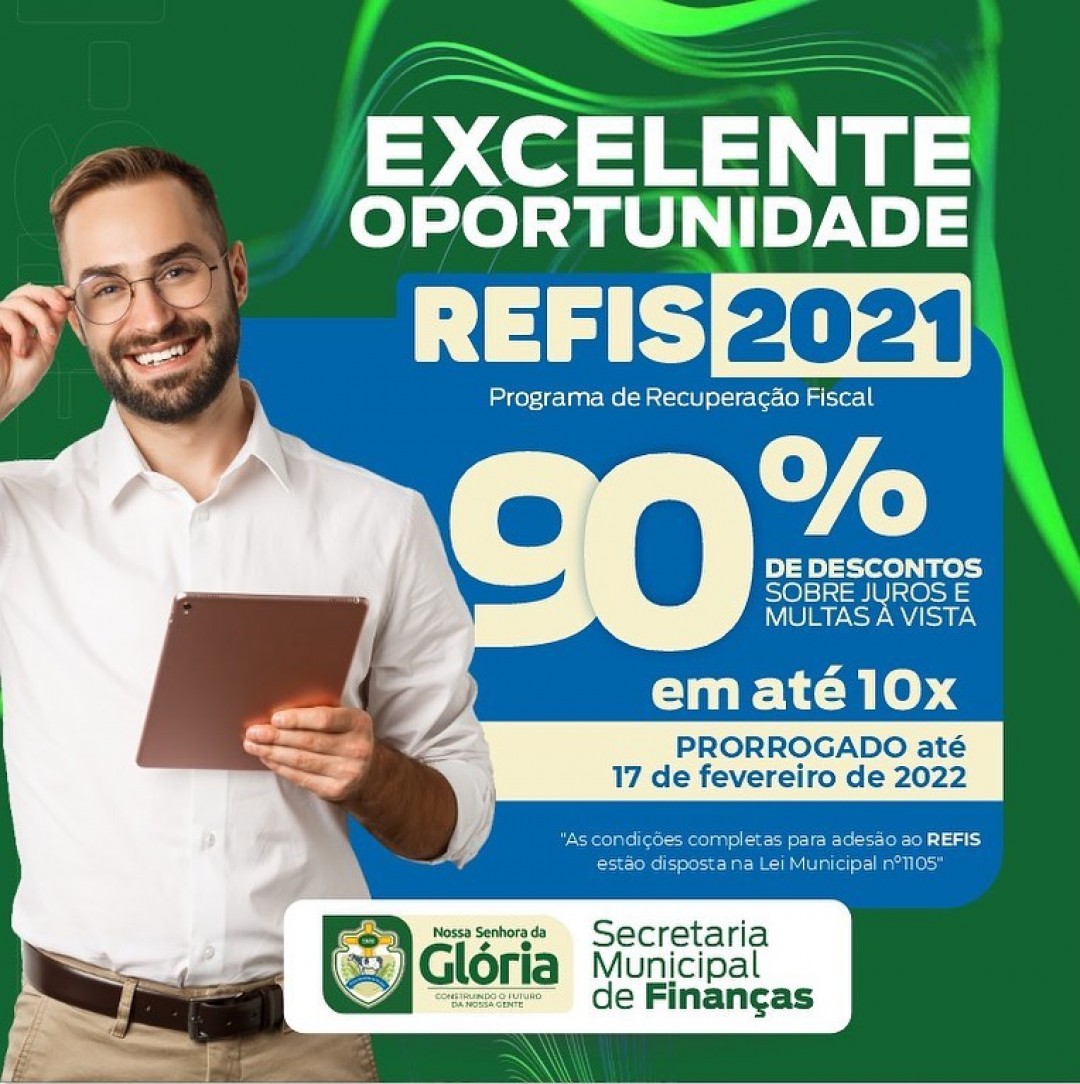 Secretaria de Finanças prorroga o Refis