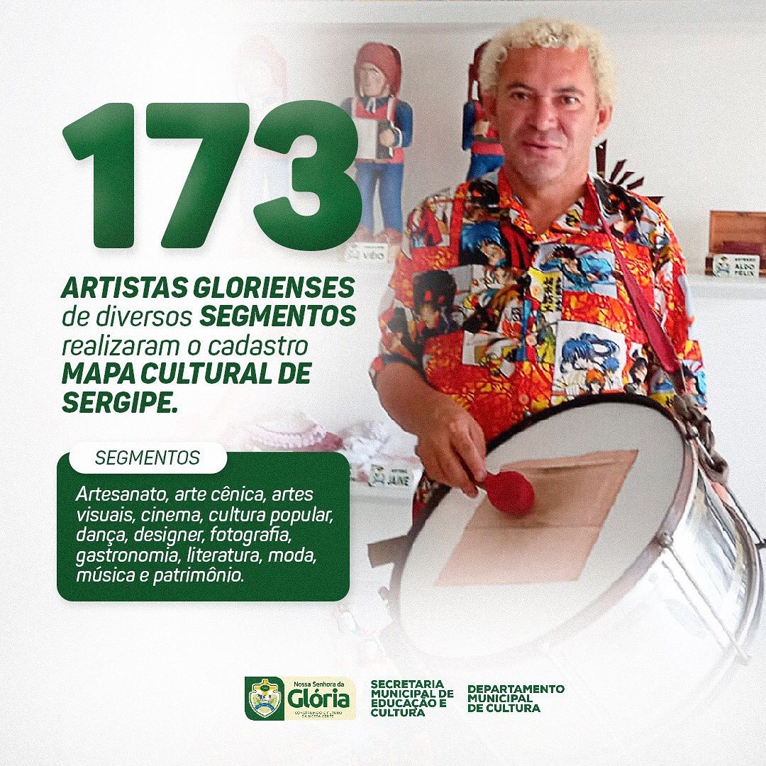 SEMEC realiza ação de cadastro de artistas glorienses no Mapa Cultural de Sergipe