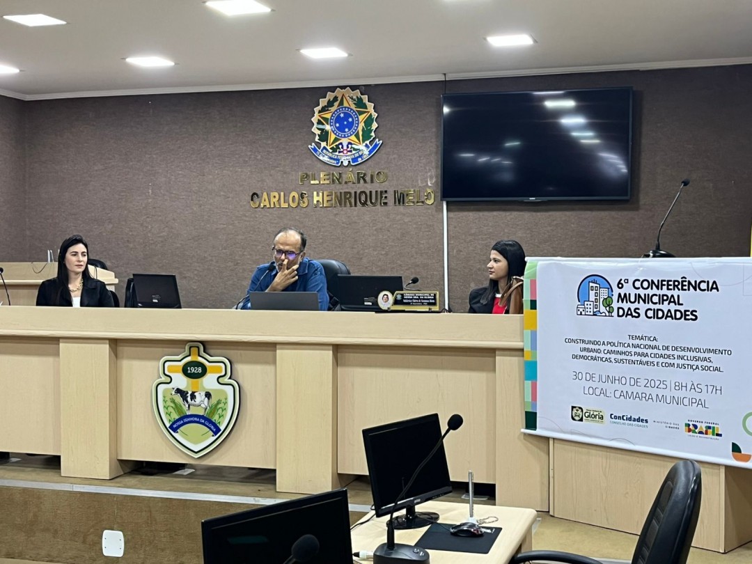 Conferência Municipal das Cidades debate desenvolvimento urbano sustentável em Nossa Senhora da Glória